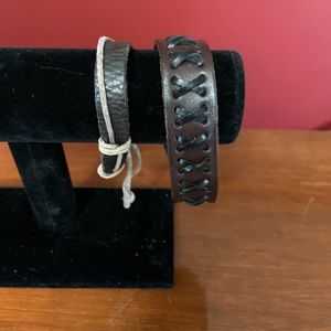 Leather Adjustable Bracelets Made in Jamaica